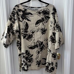 Bryn Walker Italian Linen/Cotton Top